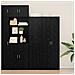 Highboard Rovere Nero 45x42.5x185 cm Legno ingegnerizzato - Foto miniatura 2