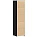 Highboard Rovere Nero 45x42.5x185 cm Legno ingegnerizzato - Foto miniatura 8