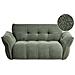 Divano 2 Posti Halba Bouclé Verde - Foto miniatura 2