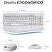 Tastiera e Mouse Wireless SUBKBC-DCOPW1  (Layout Spagnolo) Colore Bianco - Foto miniatura 4