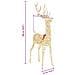 Renna 3D con 250 LED Bianco caldo 180 cm PET - Foto miniatura 8
