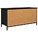 Mobile TV Rovere Nero 100 x 40 x 50 cm Legno multistrato - Foto miniatura 7