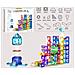 Set blocchi magnetici 155 pezzi per bambini pista a palle - Foto miniatura 3