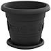 Vasi per Piante 6 pcs Nero Ø 26 x 21.5 cm Plastica - Foto miniatura 5