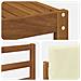 Set di divani da esterno con cuscino 7 pcs Naturale e Crema - Foto miniatura 7
