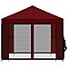 Gazebo da giardino con pareti laterali 3 x 3 m Borgogna - Foto miniatura 6