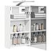 Mobiletto per specchio da bagno Bianco 30 x 10,5 x 50 cm - Foto miniatura 3