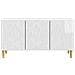 Mobile TV 99 x 34,5 x 50 cm Bianco Lucido Legno ingegnerizzato - Foto miniatura 3