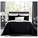 Set di biancheria da letto in microfibra 150x200 nero - Design di lusso - Morbida come il velluto - Cerniera - Foto miniatura 2