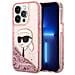 Custodia Iphone 14 Pro Max Glitter Karl's Head - Rosa - Foto miniatura 1