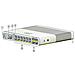 Catalyst 2960C Switch 12 Porte PoE Fast Ethernet 10/100 + 2 SFP - Foto miniatura 2