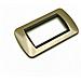 20 Placche Muro 4 Posti Moduli Oro Opaco Compatibile Tipo Bticino Living - Foto miniatura 1