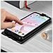 Custodia Huawei P20 Lite Sportellino Verticale Portacarte Cover Silicone Nero - Foto miniatura 8