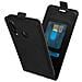 Custodia Huawei P20 Lite Sportellino Verticale Portacarte Cover Silicone Nero - Foto miniatura 1