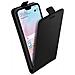 Custodia Huawei P20 Lite Sportellino Verticale Portacarte Cover Silicone Nero - Foto miniatura 4