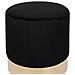 Pouf In Velluto Nero Sophia - Foto miniatura 18