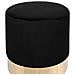 Pouf In Velluto Nero Sophia - Foto miniatura 19