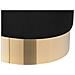 Pouf In Velluto Nero Sophia - Foto miniatura 15