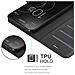 Custodia Compatibile Con Sony Xperia Xz1 In Nero Carbone - Coperchio Protettiva Con Chiusura Magnetica, Funzione Stand E Tasca Per Le Carte - Foto miniatura 5