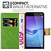 Custodia Compatibile Con Huawei Y6 2017 In Verde Erbe - Coperchio Protettiva Con Chiusura Magnetica, Funzione Stand E Tasca Per Le Carte - Foto miniatura 4