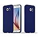Custodia Compatibile Con Samsung Galaxy S6 In Candy Blu Scuro - Coperchio Protettivo In Silicone Tpu Flessibile - Foto miniatura 1