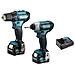 Set Di 2 Macchine Makita Clx224smj - Trapano E Cacciavite - Impact Driver - 2 Batterie 4,0ah - 1 Caricatore - Foto miniatura 1