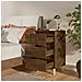 Comodini con Gambe in Legno Massello 2pz Rovere Fumo 40x35x69cm - Foto miniatura 3