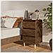 Comodini con Gambe in Legno Massello 2pz Rovere Fumo 40x35x69cm - Foto miniatura 1