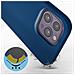 Cover Per Iphone 14 Pro Max In Silicone Semi-rigido Soft-touch Azzurra - Foto miniatura 2