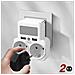 Adattatore Multipresa Con 2 Prese E 2 Porte Usb 24w, Luce A Led Bianco - Foto miniatura 3
