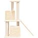 Albero Per Gatti Con Tiragraffi In Sisal Crema 82 Cm - Foto miniatura 3