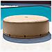 Copertura Spa Totale - Protezione Vasca Idromassaggio Rotonda - Accessori Piscine - 4 Posti - Per Outdoor, Indoor, Giardino - Beige In Pvc - 196 Cm - Foto miniatura 2