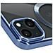 Cover Magsafe Per Iphone 15 Silicone Bordo Cromato Blu - Foto miniatura 4