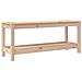 Panca da Giardino 108x35x45 cm in Legno Massello di Pino - Foto miniatura 2