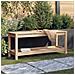 Panca da Giardino 108x35x45 cm in Legno Massello di Pino - Foto miniatura 1