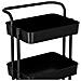 Aiutante Parrucchiere Carrello Cosmetico Tavolino Su Ruote Per La Tintura St010bl Al Salone Di Bellezza Scaffale Con Ripiani - Foto miniatura 6