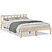 Letto Extra Lungo Senza Materasso 140x220cm Legno Massello Pino - Foto miniatura 2