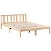 Letto Extra Lungo Senza Materasso 140x220cm Legno Massello Pino - Foto miniatura 3