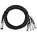 X66120-3-BL cavo InfiniBand e in fibra ottica 3 m QSFP 4xSFP+ Nero - Foto miniatura 1