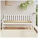 Cuscino Panca Da Giardino Beige Mélange 180x50x7 Cm In Tessuto - Foto miniatura 3