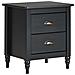 Comodino 2 Cassetti Shillington Legno Di Pino Nero - Foto miniatura 2