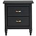 Comodino 2 Cassetti Shillington Legno Di Pino Nero - Foto miniatura 4