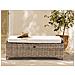 Ottomana Da Giardino Susua 140 Cm Rattan Naturale - Foto miniatura 1