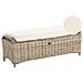 Ottomana Da Giardino Susua 140 Cm Rattan Naturale - Foto miniatura 2