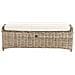Ottomana Da Giardino Susua 140 Cm Rattan Naturale - Foto miniatura 3