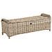 Ottomana Da Giardino Susua 140 Cm Rattan Naturale - Foto miniatura 4