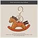 Portachiavi Con Cavallo A Dondolo In Stile Cartone Animato, Elegante Ciondolo Per Borsa Brown - Foto miniatura 2