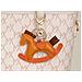 Portachiavi Con Cavallo A Dondolo In Stile Cartone Animato, Elegante Ciondolo Per Borsa Brown - Foto miniatura 4