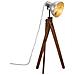 Lampada Da Terra 25 W Argento Vintage 45x45x120 Cm E27 - Foto miniatura 1