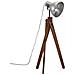 Lampada Da Terra 25 W Argento Vintage 45x45x120 Cm E27 - Foto miniatura 2